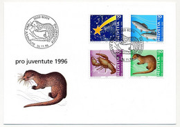 SUISSE -  FDC 1996 - Pro Juventute 1996 - BERNE - 26/11/1991 -  5 Enveloppes (2 Séries) - FDC