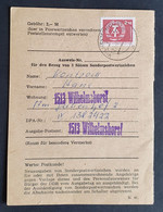 DDR Ausweis Für Postwertzeichen WILHELMSHORST - Unclassified