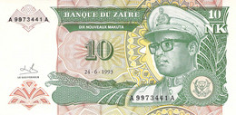 10 NK Banknote 1993 Bank Of Zambia UNC - Zaire