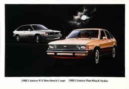 ► CHEVROLET Citation X11 Hatchback  1982   Publicité Automobile Chevrolet   (Litho. U.S.A.) - Rutas Americanas