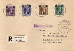 LUXEMBOURG :  REC .  " LUXEMBURG 1 " . 1941 . - 1940-1944 German Occupation