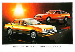 ► CHEVROLET Cavalier CL 1982  Publicité Automobile Chevrolet   (Litho. U.S.A.) - American Roadside