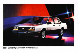 ► CHEVROLET Celebrity Eurosport Sedan 1984  Publicité Automobile Chevrolet   (Litho. U.S.A.) - American Roadside