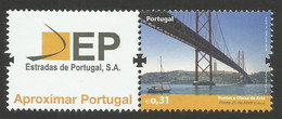 Portugal 2008 - Bridges Stamp With Label EP, Corporate MNH - Ungebraucht