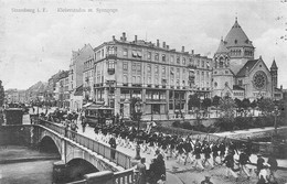 STRASBOURG-STRASSBURG-67-Bas-Rhin-Synagogue-Synagoge-Juif-Judaïca-Juden-Strassenbahn-TRAM-TRAMWAY-Jewish Temple - Giudaismo