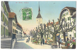 AARAU: Marktszene Graben 1914 - Aarau