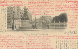 75 - PARIS - Statue De Francis Garnier Devant Le Bal Bullier - Poeme De Picon écrite Par L'expéditeur En 1904 - Standbeelden