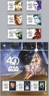 Coffret 40 Ans De Star Wars - édition Portugal (timbres + 1 Feuillet) - 2017 - Lotes & Colecciones