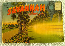 USA - CARNET SOUVENIR FOLDER OF SAVANNAH GEORGIA DEPLIANT ACCORDEON MULTI VUES - Savannah