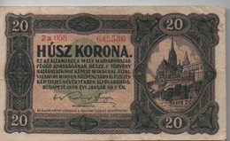 Billet De 20 KORONA  ( 1920 ) - Hongrie