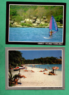 Thailand Thailande Samet Island 2 Cartes Postales / 2 Postcards - Thaïlande