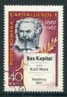 ROMANIA 1967 Centenary Of Karl Marx Book Used.  Michel 2629 - Usado