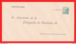 ESPAÑA SOBRE FRANQUEADO CON 1.80 Ptas. DEL AÑO 1948 - Steuermarken/Dienstmarken