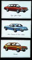 ► LOT 3 Classic Automobile CHEVROLET (Litho. U.S.A. Advertising Manufacturer / Dealer Postcard) - American Roadside