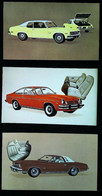 ► LOT 3 Classic Automobile CHEVROLET (Litho. U.S.A. Advertising Manufacturer / Dealer Postcard) - Rutas Americanas