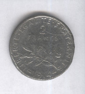 Fausse 2 Francs France 1914 Moulée - Exonumia - Varianten En Curiosa