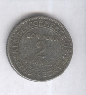 Fausse 2 Francs France 1923 Moulée - Exonumia - Abarten Und Kuriositäten