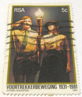 South Africa 1981 The 50th Anniversary Of Voortrekker Movement 5c - Used - Andere & Zonder Classificatie