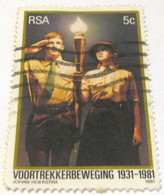 South Africa 1981 The 50th Anniversary Of Voortrekker Movement 5c - Used - Autres & Non Classés
