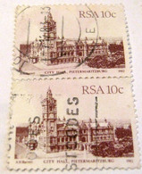 South Africa 1982 South African Architecture 10c X2 - Used - Otros & Sin Clasificación