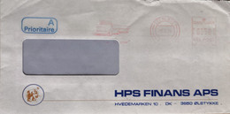 Stenlosew 1991 - Hps Finans - Ema Meter Freistempel 17.00 - Used A Proritaire Cover To Italy - Franking Machines (EMA)