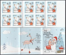 Greece 2019 Christmas Booklet Of 10 Self-Adhesive Stamps Lowest Overseas Weight - Carnets