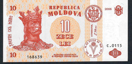 MOLDOVA  P10e  10  LEI    2006  #C.0115    UNC. - Moldavia