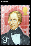 Great Britain 1973 Charles Sturt Explorer 9p  Pair ERROR:no Emboss. Australia-related - Abarten & Kuriositäten