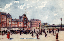 Le Treport - Le Marché Au Poisson - Illustration F. Leteurtre 1906 - Carte L. & M. - Le Treport