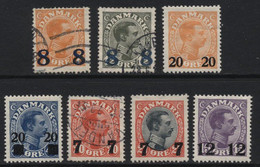 Denmark (20) 1921 - 1926 Christian X Surcharges. - Sonstige & Ohne Zuordnung