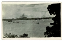 Ref 1427 - Early Real Photo New Zealand Postcard - Auckland Harbour - Nouvelle-Zélande