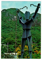 Ref 1427 - Seychelles Postcard - Zombre Libre Mahe - Metal Sculpture - Seychelles