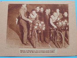 RIELENS En VLOCKHOVE - 1920 ( Zie Foto Voor Detail ) KRANTENARTIKEL ! - Cyclisme