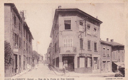 Isère : PONT De CHERUY : Rue De La Poste Et Rue Centrale : Animation : - Pont-de-Chéruy