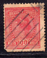 BRAZIL BRASIL BRASILE BRÉSIL 1918 1920 LIBERTY HEAD TESTA DELLA LIBERTÀ  REIS 100r USATO USED OBLITERE' - Altri & Non Classificati