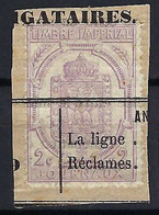 FRANCE Journaux 1869: Le Y&T 7 Sur Fragment, Superbe !!! - Zeitungsmarken (Streifbänder)