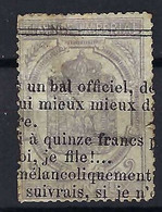 FRANCE Journaux 1869: Le Y&T 7, Superbe !!! - Zeitungsmarken (Streifbänder)