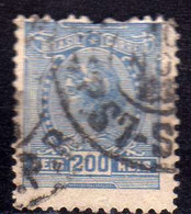 BRAZIL BRASIL BRASILE BRÉSIL 1918 1920 LIBERTY HEAD TESTA DELLA LIBERTÀ  REIS 200r USATO USED OBLITERE' - Andere & Zonder Classificatie