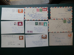 KARTONNEN DOOS  C/LOT40: 30 ENVELOPPES   DIFFERENT OBL.. - 1981-00