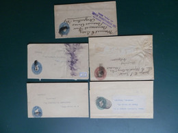 KARTONNEN DOOS  C/LOT47: 5 ENVELOPPES POUR BELG/ALLEMAGNE/ARGENTINA - 1921-40