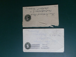 KARTONNEN DOOS  C/LOT48:2 ENVELOPPES OBL. - 1921-40