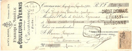 TRAITE 1921 - CARCASSONNE MAISON BAYARD FABRIQUE MODELE DE COULEURS & VERNIS - CARMAUX TARN - Droguerie & Parfumerie