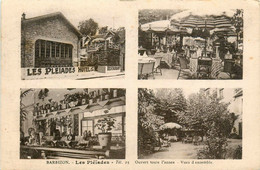 Barbizon * Hôtel Restaurant Les Pléïades * 2 Cpa * Multivues Et Vue D'ensemble * Le Jardin - Barbizon