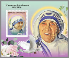 CENTRAL AFRICA 2020 MNH Mother Teresa Mutter Teresa Mere Teresa S/S - OFFICIAL ISSUE - DHQ2045 - Mother Teresa