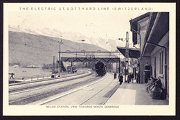 Um 1920 Bahnhof Melide Mit Eisenbahn Ungelaufene AK - Melide