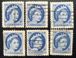 Canada - P4/10 - (°)used - 1954 - Michel 294Ax - Koningin Elizabeth II - Collezioni