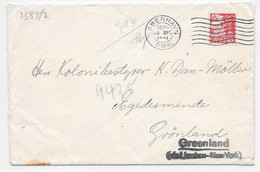 WW2 DENMARK Cover 1941 > GREENLAND Egedesminde Aasiaat Via Lissabon - New-York And Germany BERLIN B Censor - Airplanes