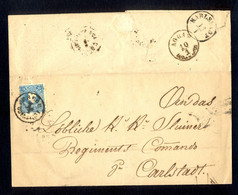 HUNGARY, CROATIA - Cover Of Letter Sent From ESSEG (Osijek) To CARLSTADT (Karlovac) Via AGRAM (Zagreb) 1862. - ...-1867 Préphilatélie