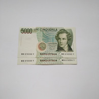 ITALIA - P 111b 5000L  12/1/1988 UNC ( 2 Consecutivi) - 5.000 Lire