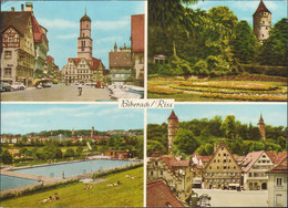 D-88400 Biberach An Der Riß - Alte Ansichten - Freibad - Schwimmbad - Cars - VW Käfer - Nice Stamp - Biberach